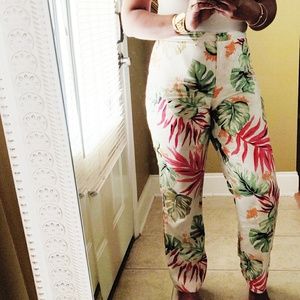 Talbots Silk Floral Pants